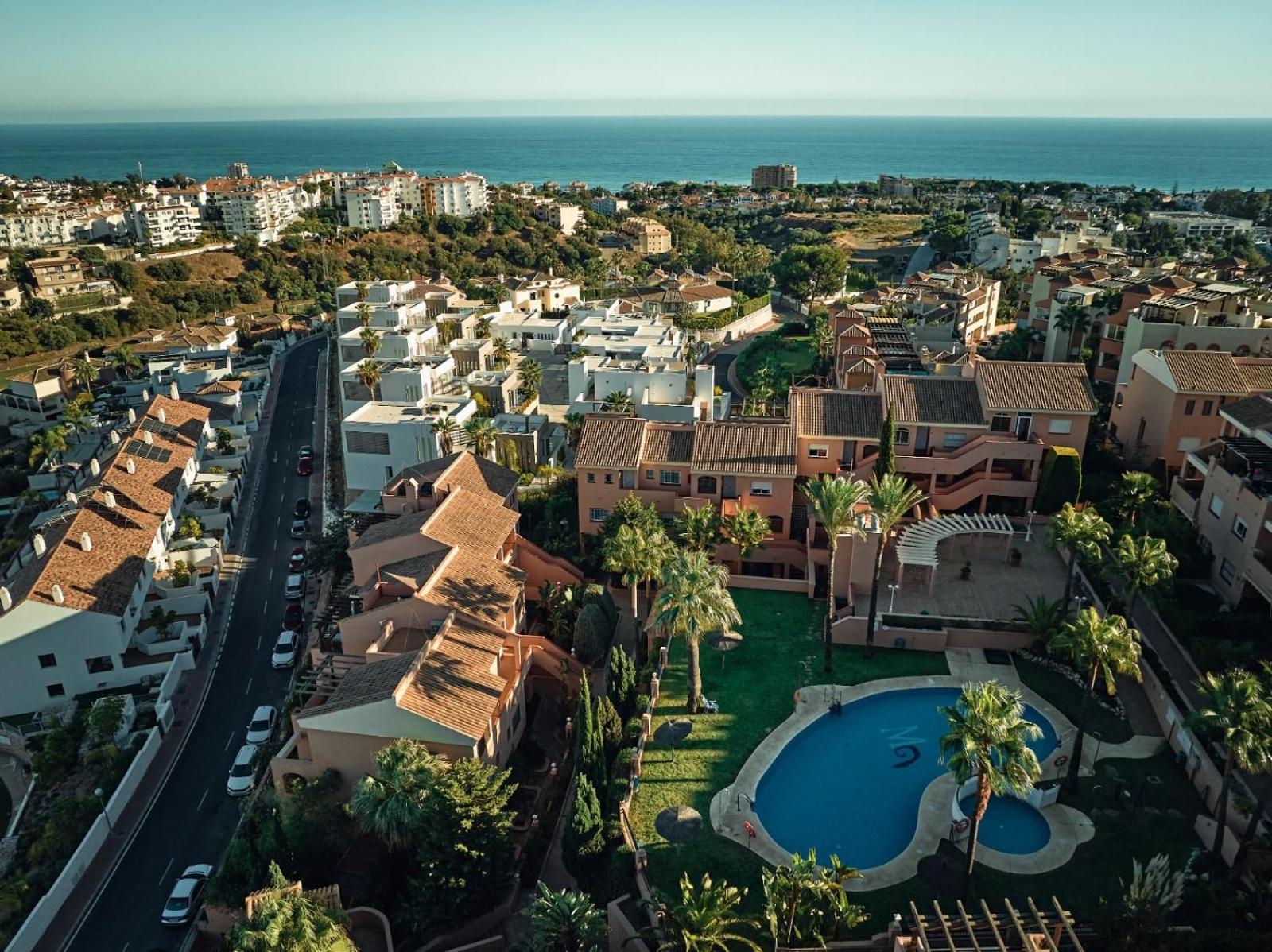 Cozy Penthouse Riviera Del Sol Apartment Малага Екстериор снимка